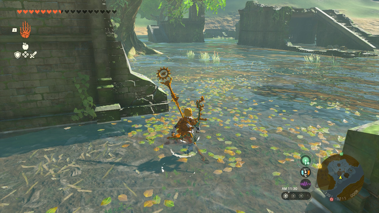 宝箱が自分の周囲のどこかにあると、センサーが反応する。場所によっては上方向や下方向に反応することも