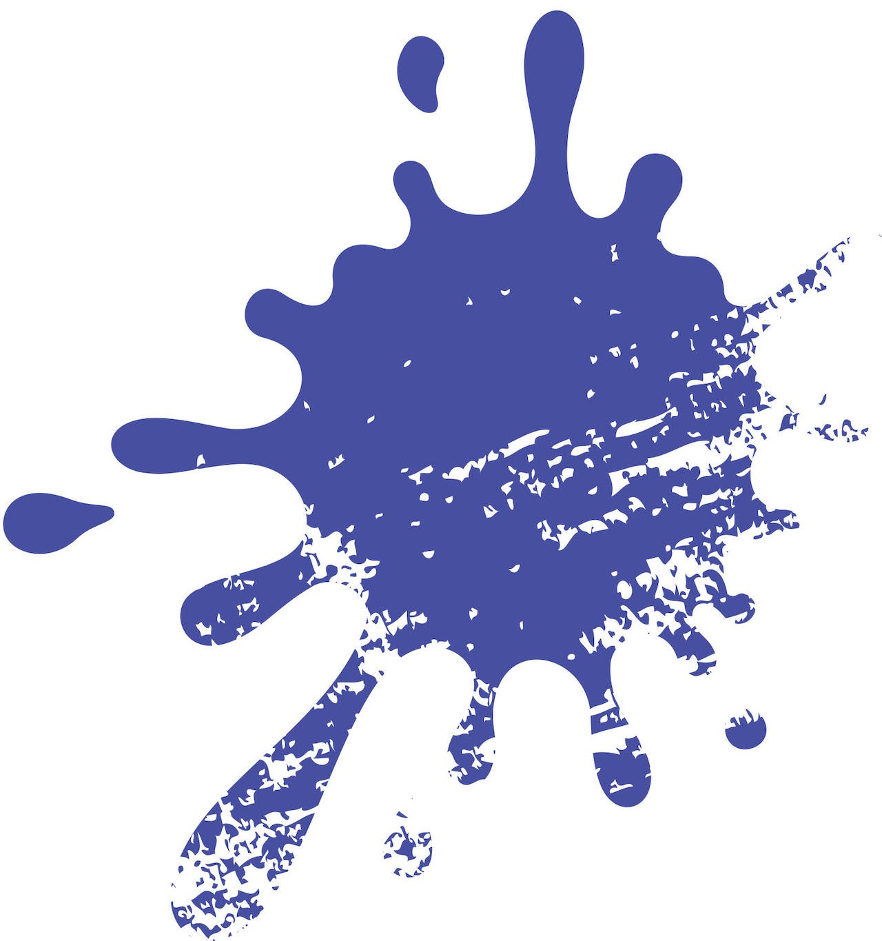 インク型ステッカー（ブルー）