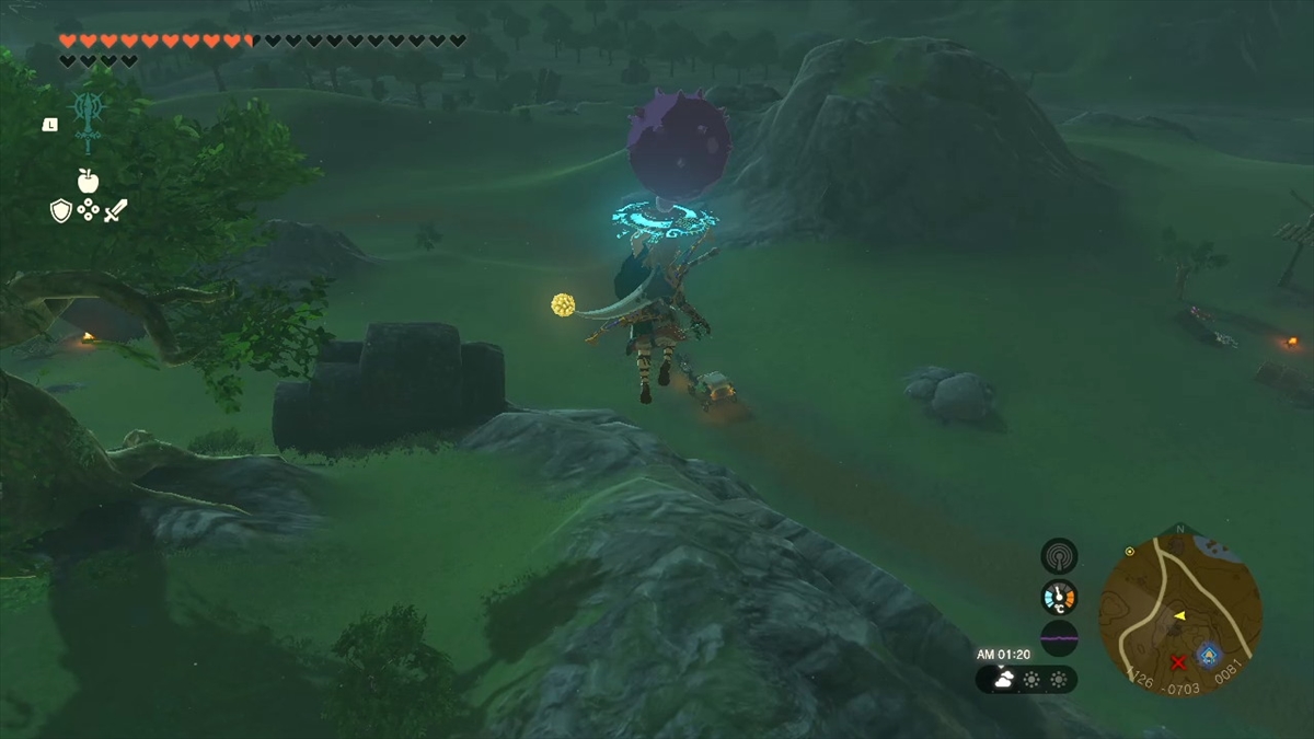 オクタ風船をスクラビルドすると、ロケットに比べてゆっくりと上昇することができる