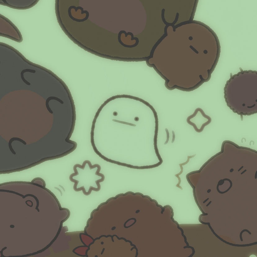 表紙のイラストは暗いところでぼんやり光る