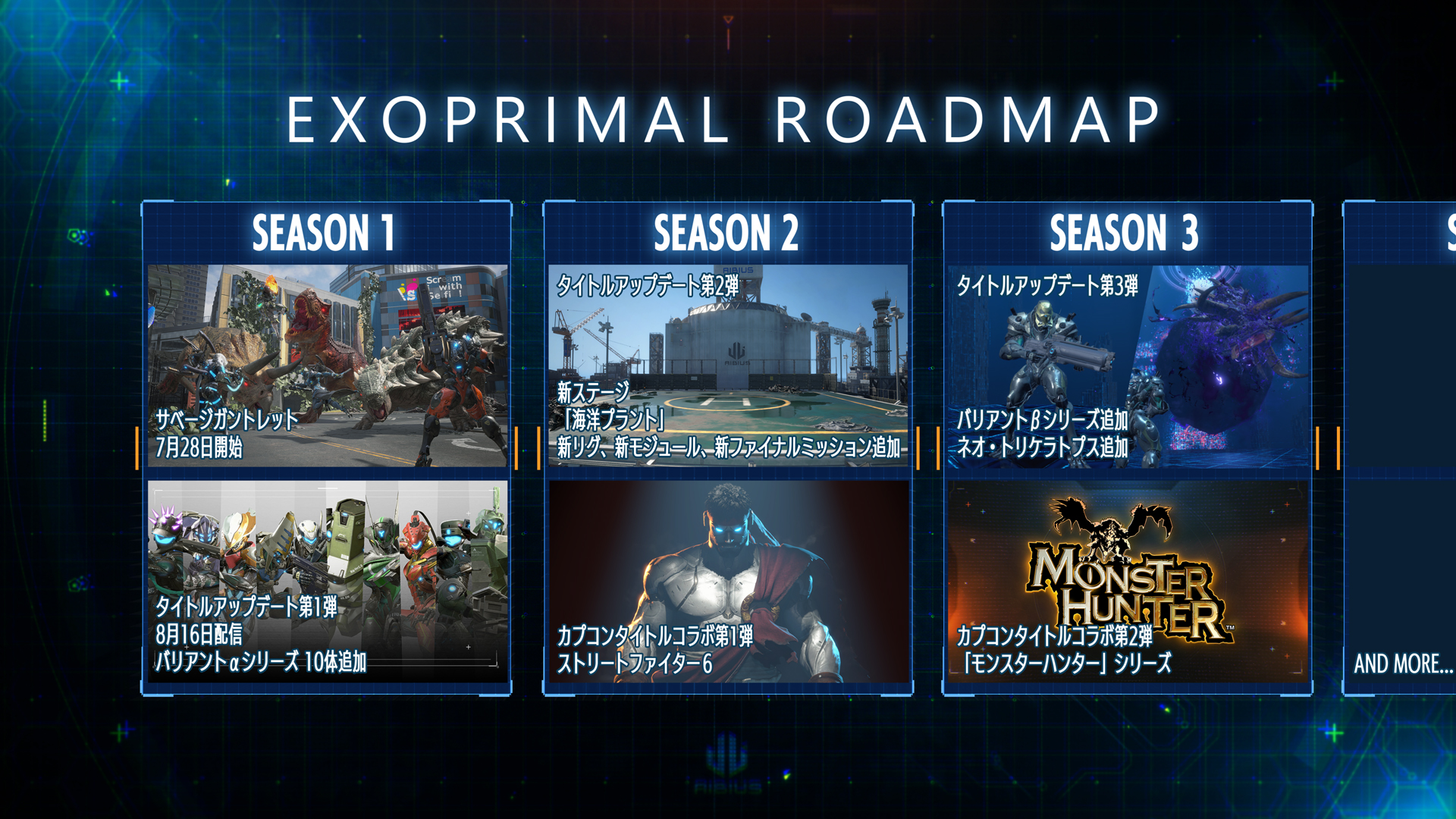 上記以外でも様々なアップデートを予定。シーズンごとに新たなゲームコンテンツが追加される