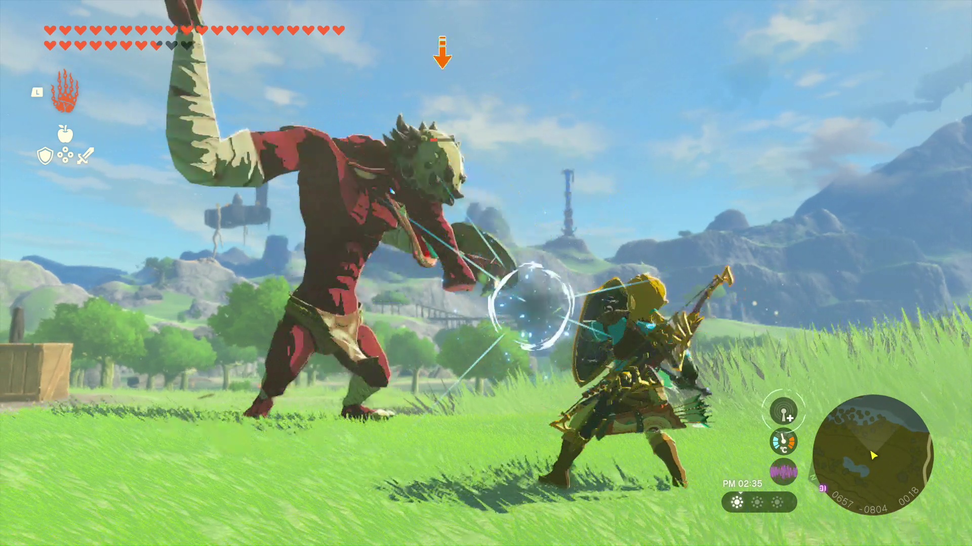 ボコブリンらと同様、色によって強さが異なる。リンクが両手で装備する武器も片手で軽々と扱う力の持ち主