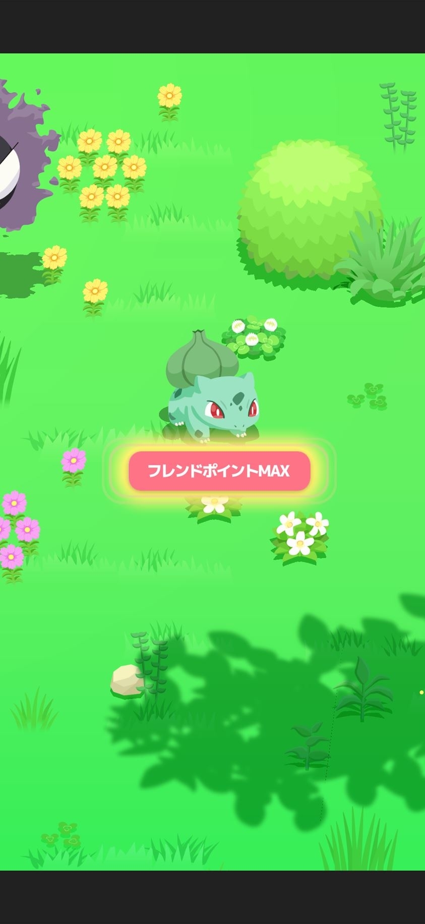 フレンドポイントがMAXになるとおてつだいポケモンとして仲間になる
