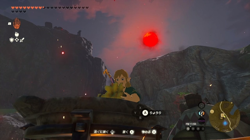 赤い月中に料理すれば確実に大成功し、回復量やバフの時間が増える