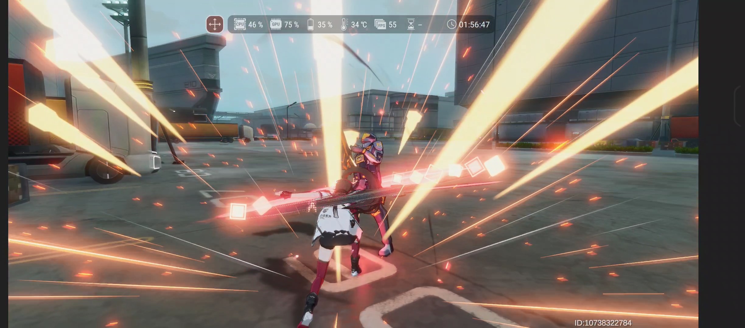 今回初トライとなるYostar新作の「エーテルゲイザー」だが、常時50～60fpsを維持しており、かなりの快適動作だ