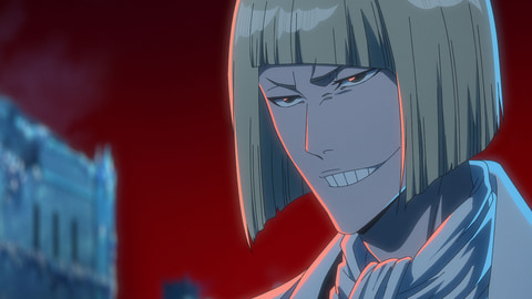 BLEACH 千年血戦篇 BLEACH BEAR 平子真子 不敵に笑う平子真子の姿。アニメ「BLEACH 千年血戦篇-訣別譚-」第16話