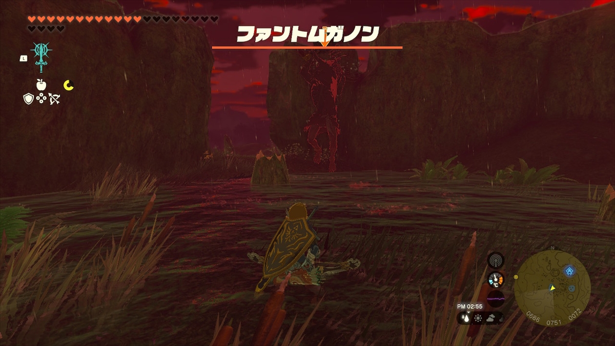 金棒のファントムガノン。近距離では武器に似合わず素早い攻撃を繰り出してくる