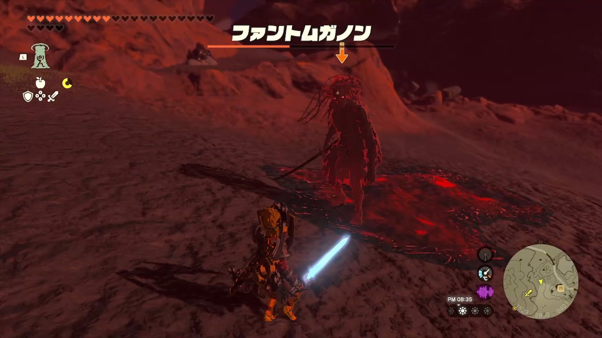 剣のファントムガノン。個人的にダッシュ攻撃が見切り辛い