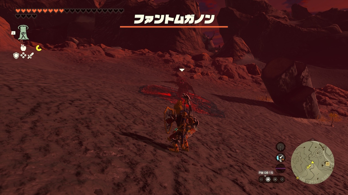 剣のファントムガノン。個人的にダッシュ攻撃が見切り辛い