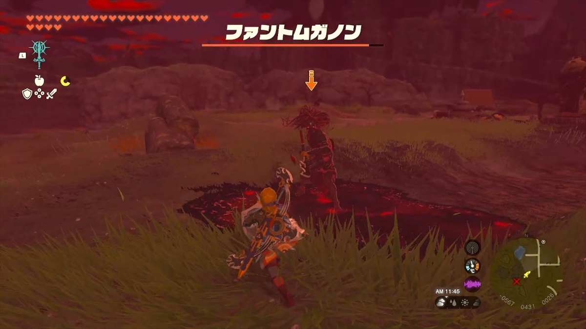 槍のファントムガノンは突きに注意したい