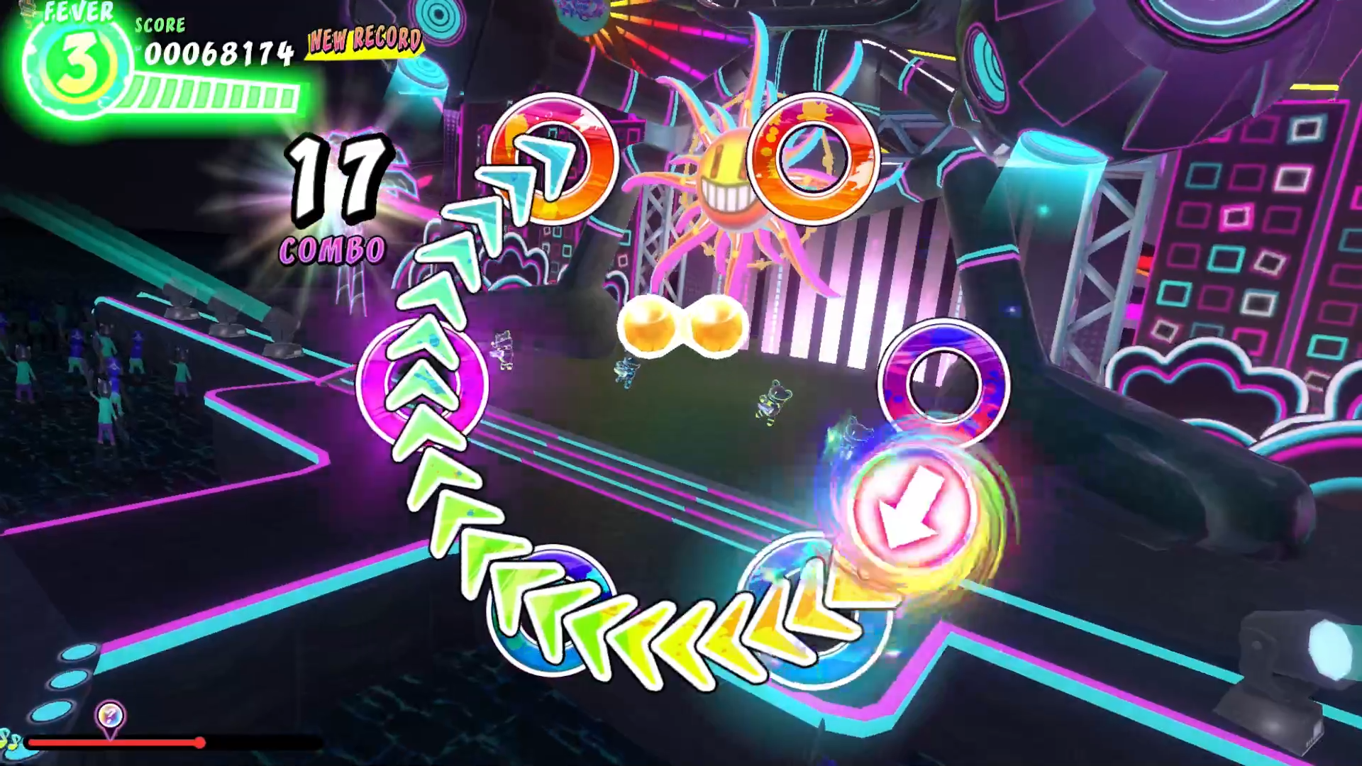 筆者の個人的な感覚にはなるが、画面をなぞるアクションは同じ音ゲーである「maimai」に感覚が近く、一定時間ポーズを要求されるアクションは「Dance Evolution（コナミデジタルエンタテインメント）」に近いと感じた