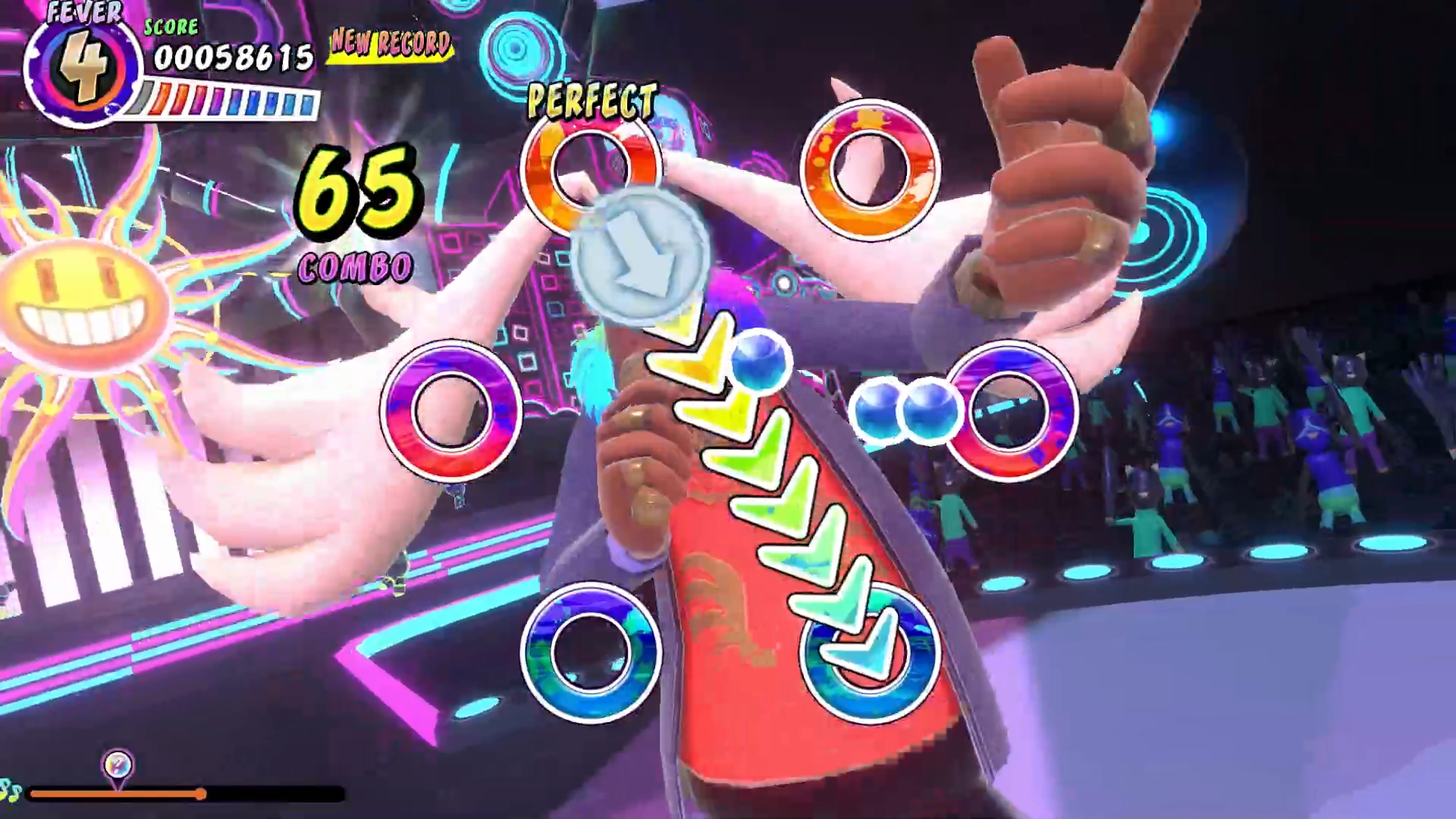 一番簡単な「NORMAL」の難易度であっても左右で違う動きのアクションが連続で来たりすると難しく、かなりやり応えを感じる