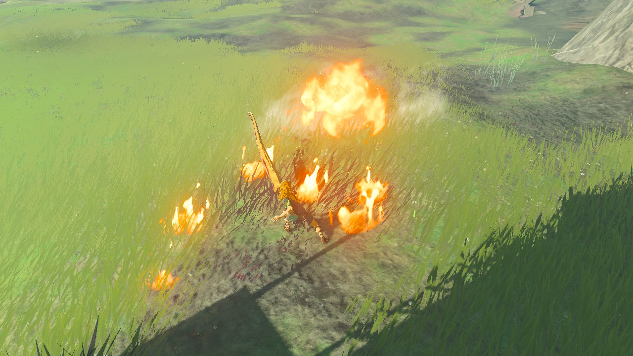 ムチの攻撃に加えて周囲を燃やす効果もある