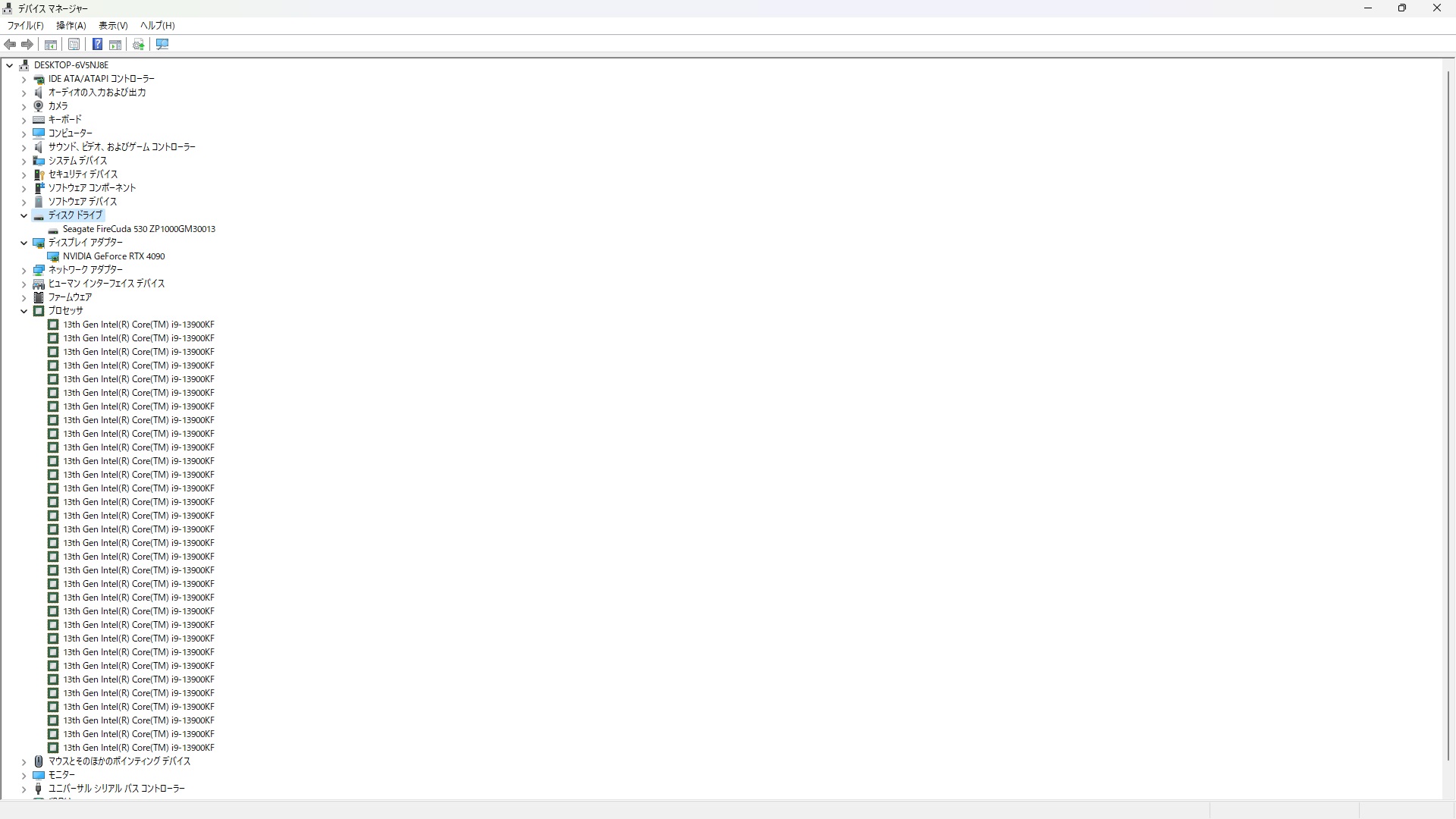 OSからは32コアCPUのように見えており、最大32スレッドの同時実行が可能