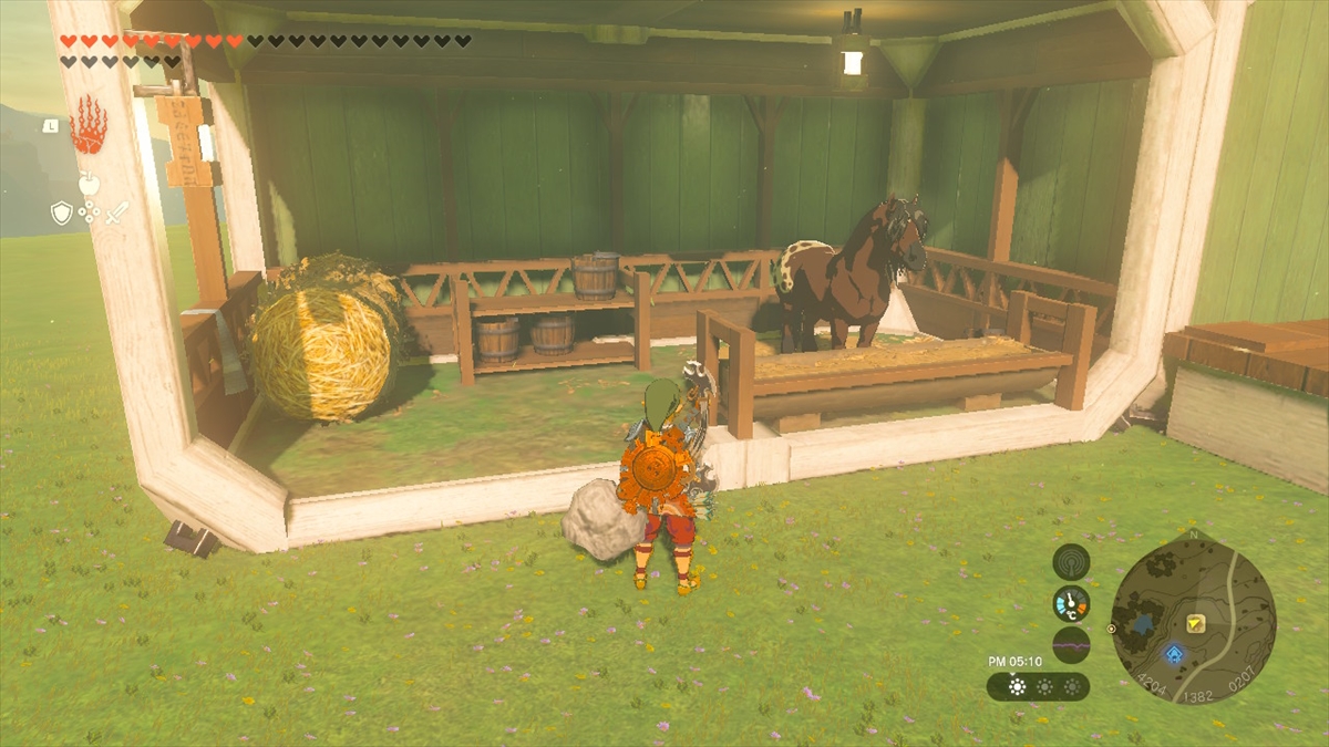 周辺に馬宿がないため、馬の部屋も有用。馬を馬宿から1頭だけ預けられる