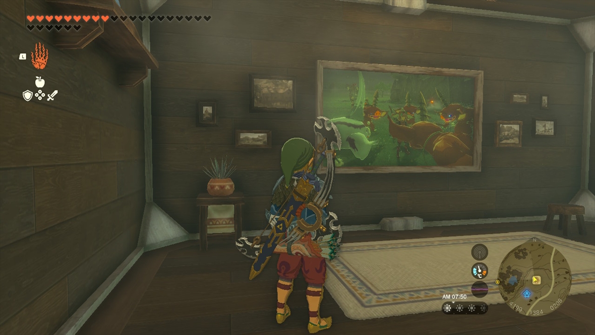 ウツシエを飾れる「絵画の部屋」もある