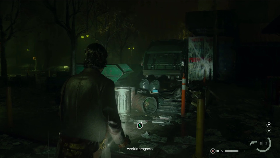 ライトを使う前にはゴミ置き場になっている場所だが