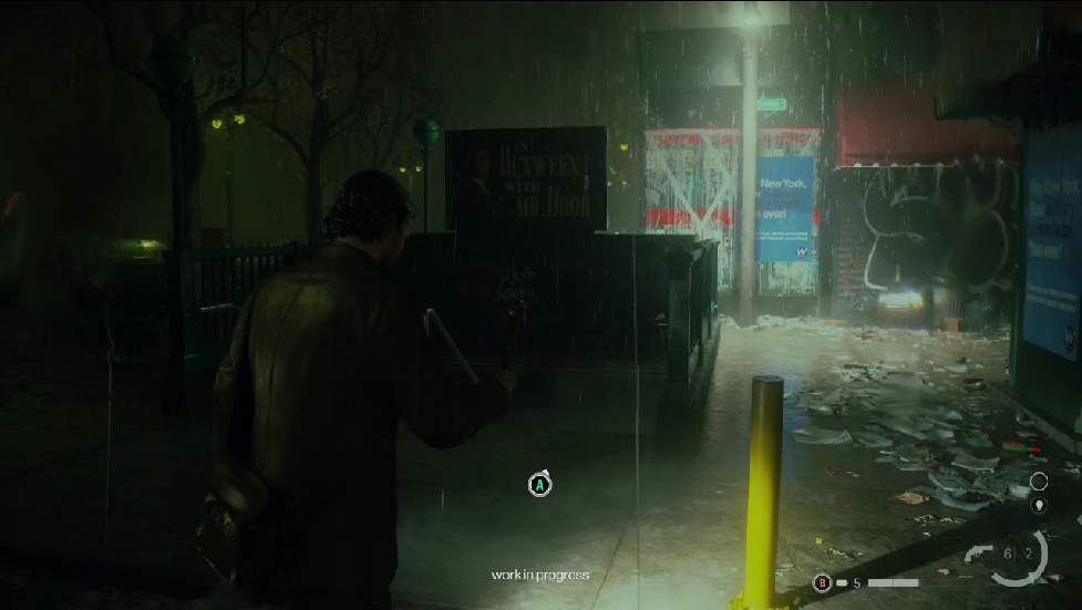 ライトを使うと地下鉄の入り口が現れる