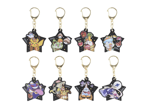ポケセン アクリルチャームコレクション ハロウィン コジオのソルトボトルなど、ポケセンの2023年ハロウィングッズが