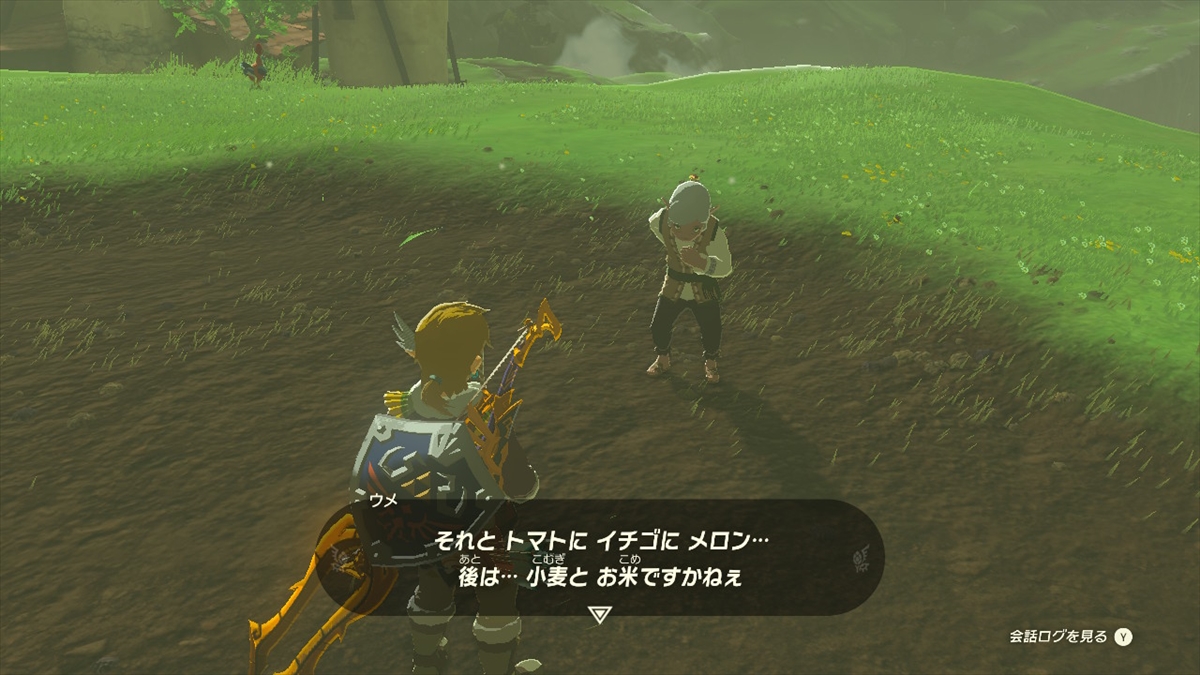 畑ではウメさんに話しかけることで様々な作物を育てることができる。ただし、リンゴやキノコなどは植えることができない