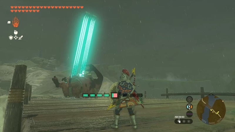 完成したドローン兵器は空中から一方的にボスを攻撃してくれる