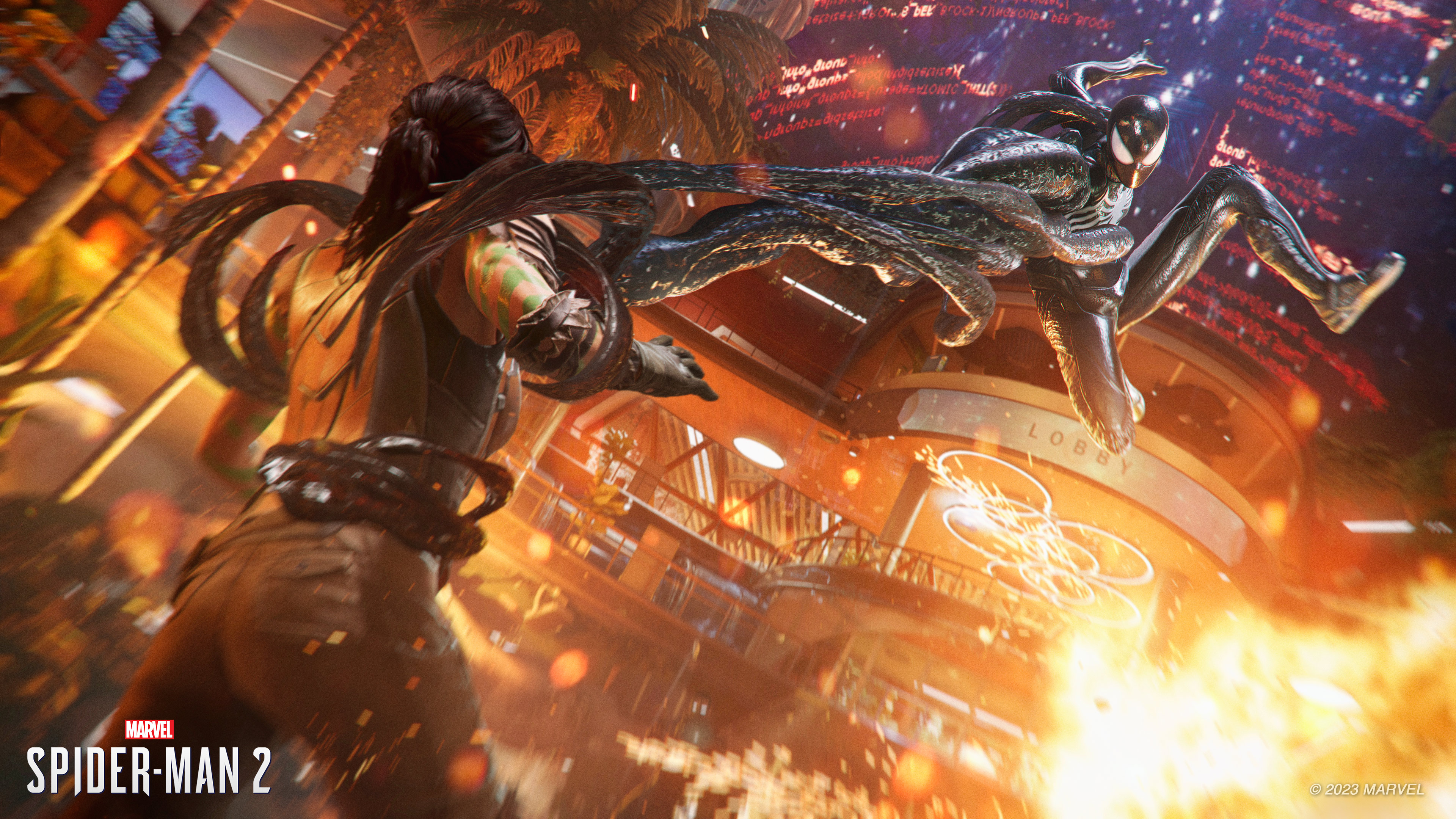 シンビオートを使った必殺技の数々。戦闘面では頼りになるが、徐々に攻撃的な言動が増えていくピーターが心配になる