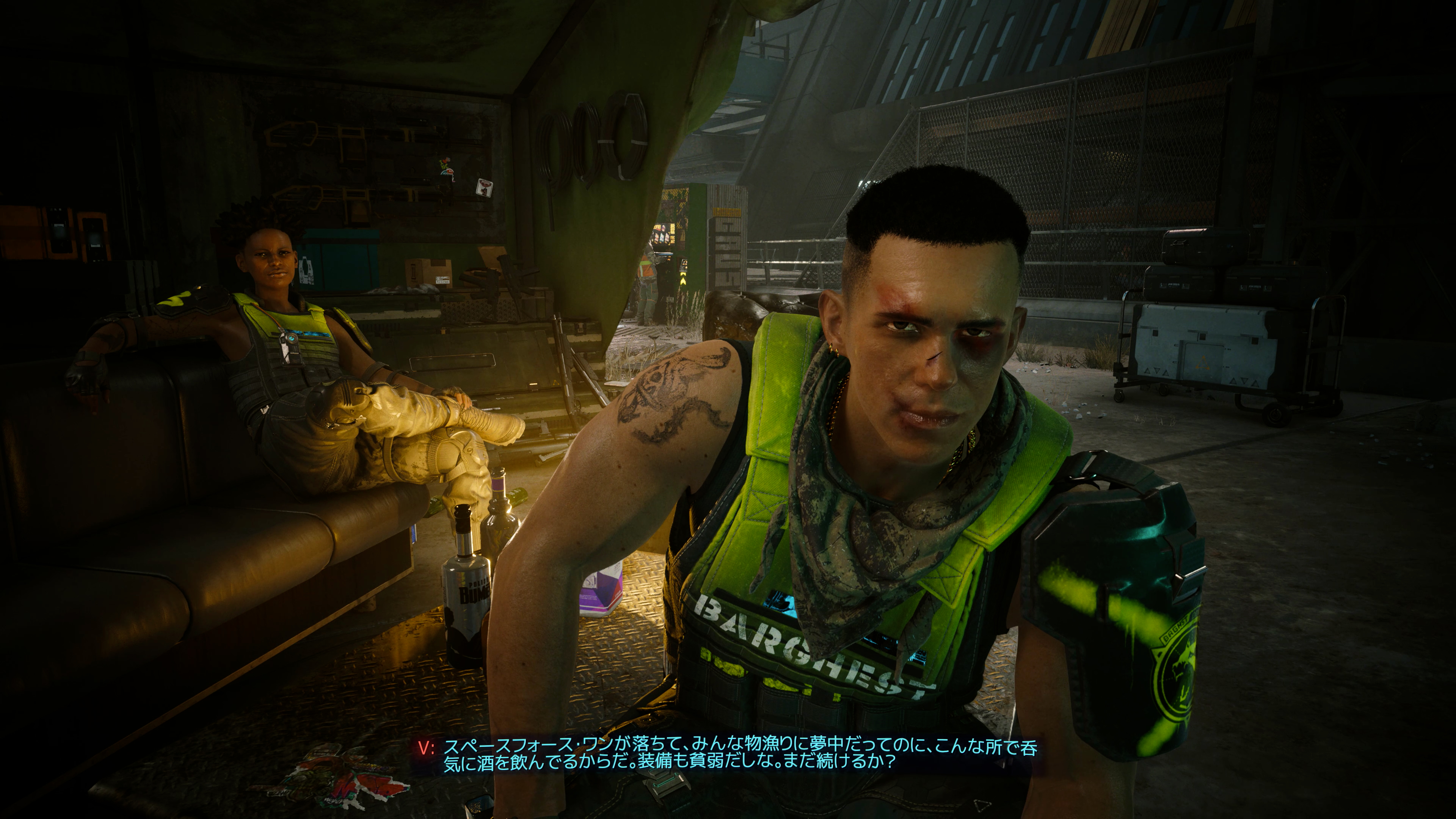 「恐れ知らず」というサイドジョブでは薬の効果か、自分がハンセンになってパコを殴り飛ばす