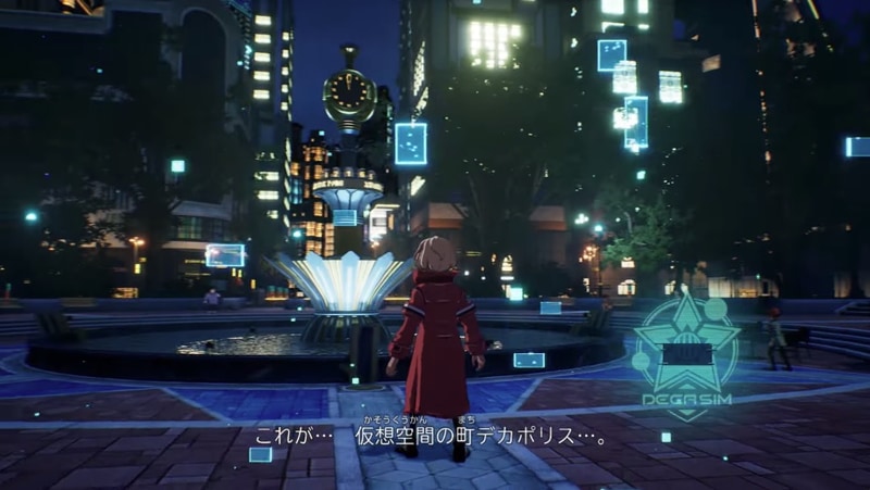 高層ビルや派手な建造物が立ち並ぶフィールドを自由に動ける