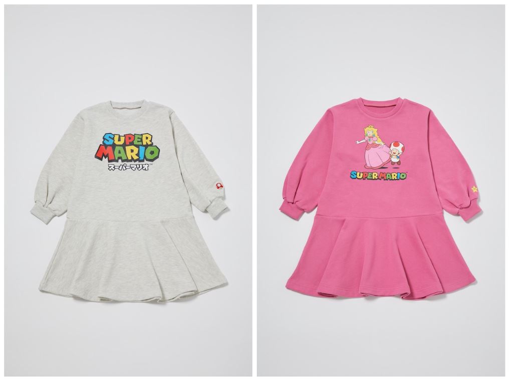 Rope Picnic「SUPERMARIOコラボ KIDS 裏毛フレアスエットワンピース」