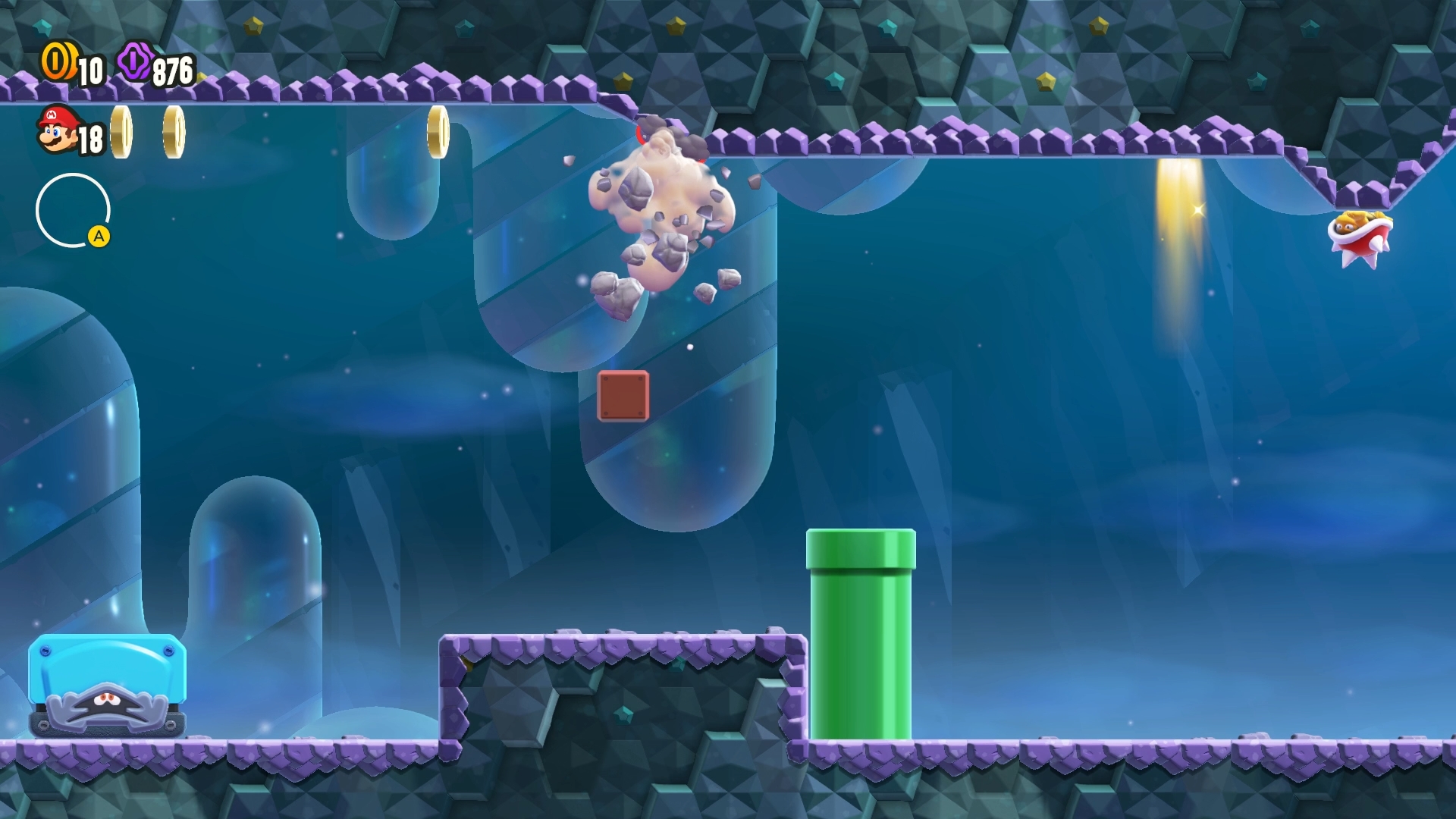 ドリル変身は上からの攻撃をガードしたり、天井や地面へ潜り込める