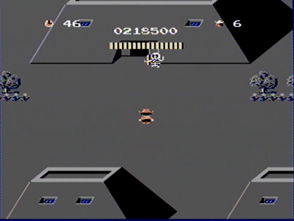 同じく、シーン3への入口を通せんぼするカラ（ガイコツ）も通常のナイフでは倒せず、パワーソードかパワージュエルが必須となる（※倒さずにすり抜けて中に入る裏技もある）