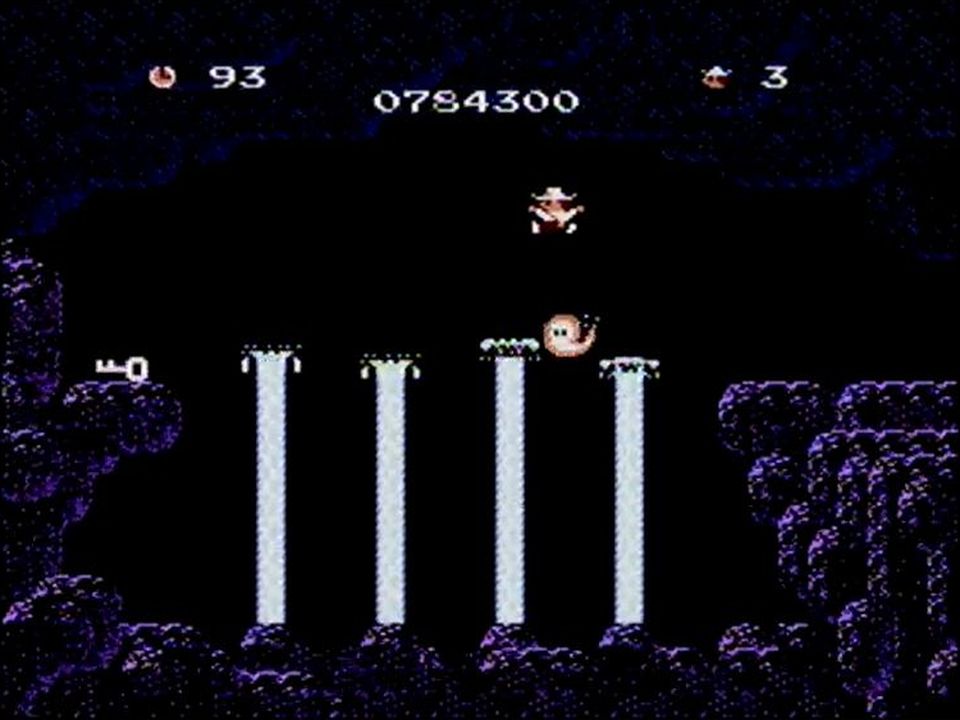 シーン3ではパワーアップアイテムが出現しないのでタマは避けるしかない。タマがジャンプするタイミンが読めないこともあり、ナメてかかると痛い目に遭う