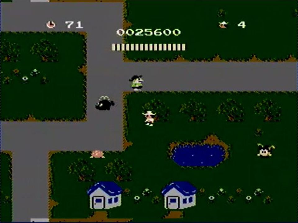 シーン2では、隠れキャラの「まっとうくじら」にナイフを当てると1UPする