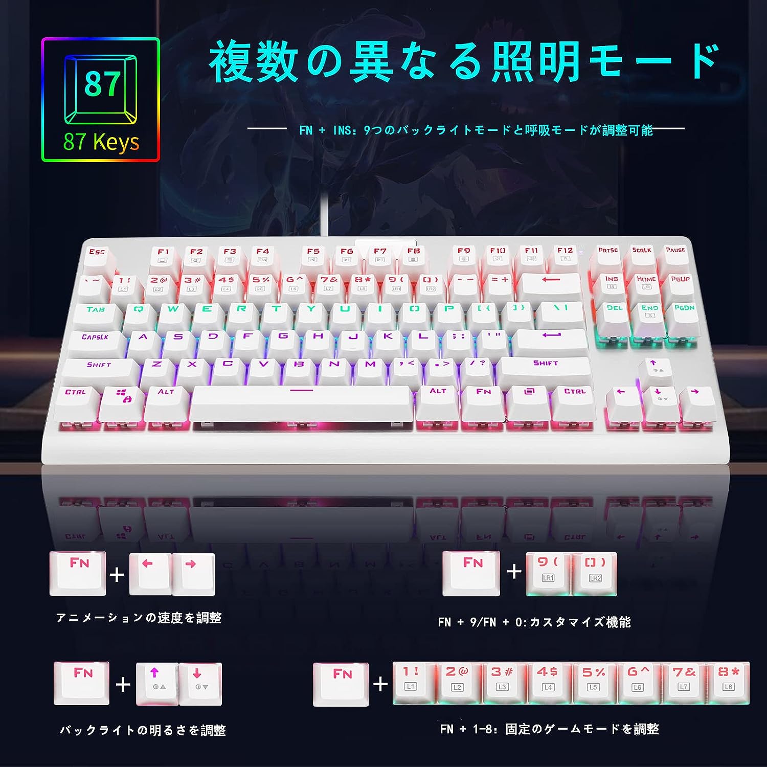 画像は茶軸, ホワイト