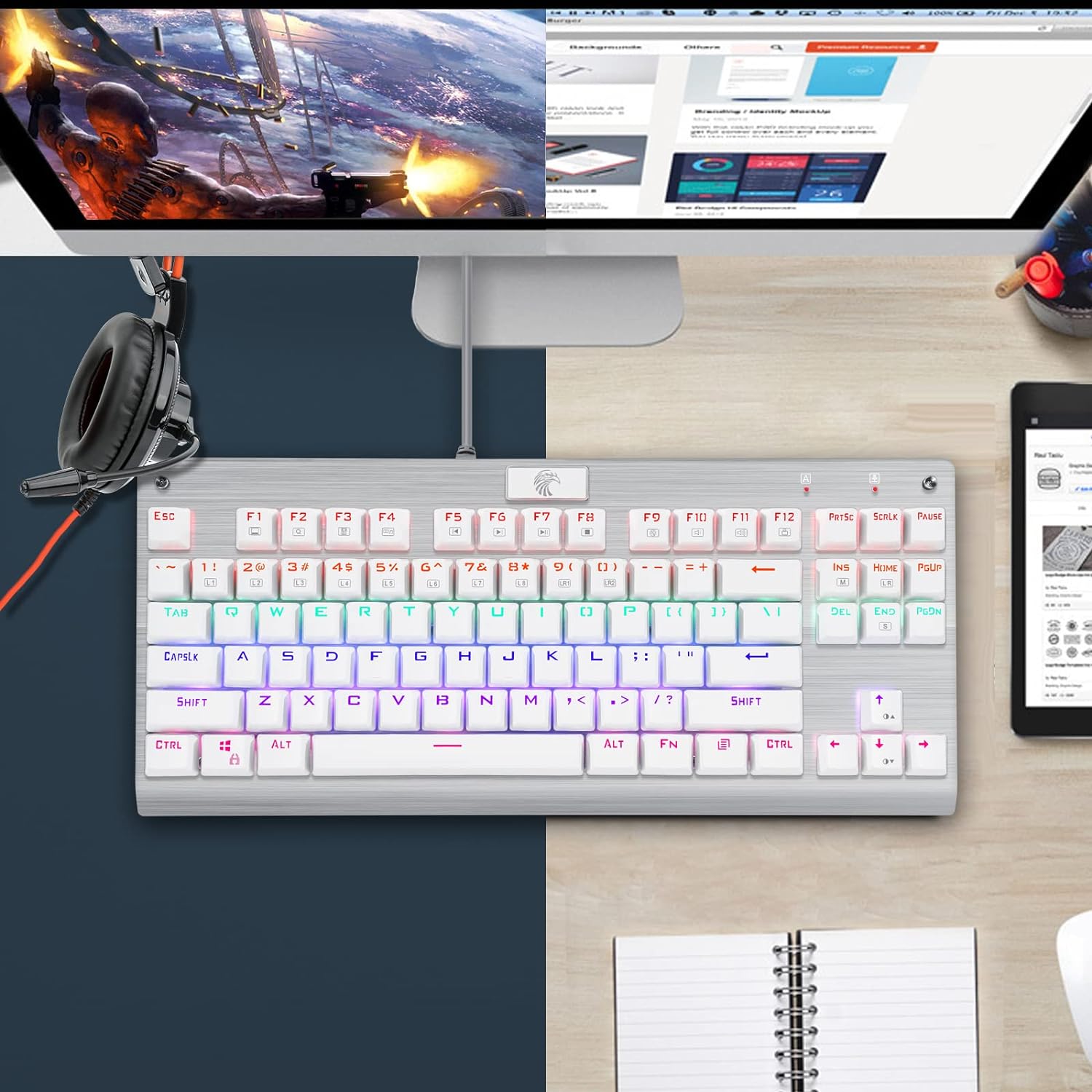 画像は茶軸, ホワイト