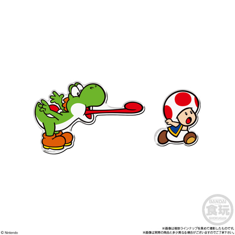 マリオ達がアクリル製マグネットに！ 食玩「スーパーマリオ キャラ