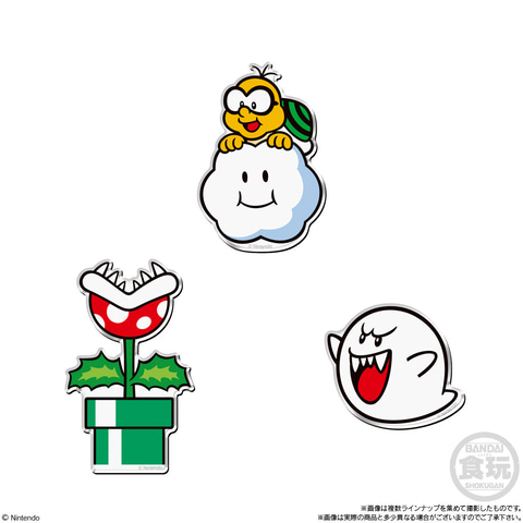 マリオ達がアクリル製マグネットに！ 食玩「スーパーマリオ キャラ