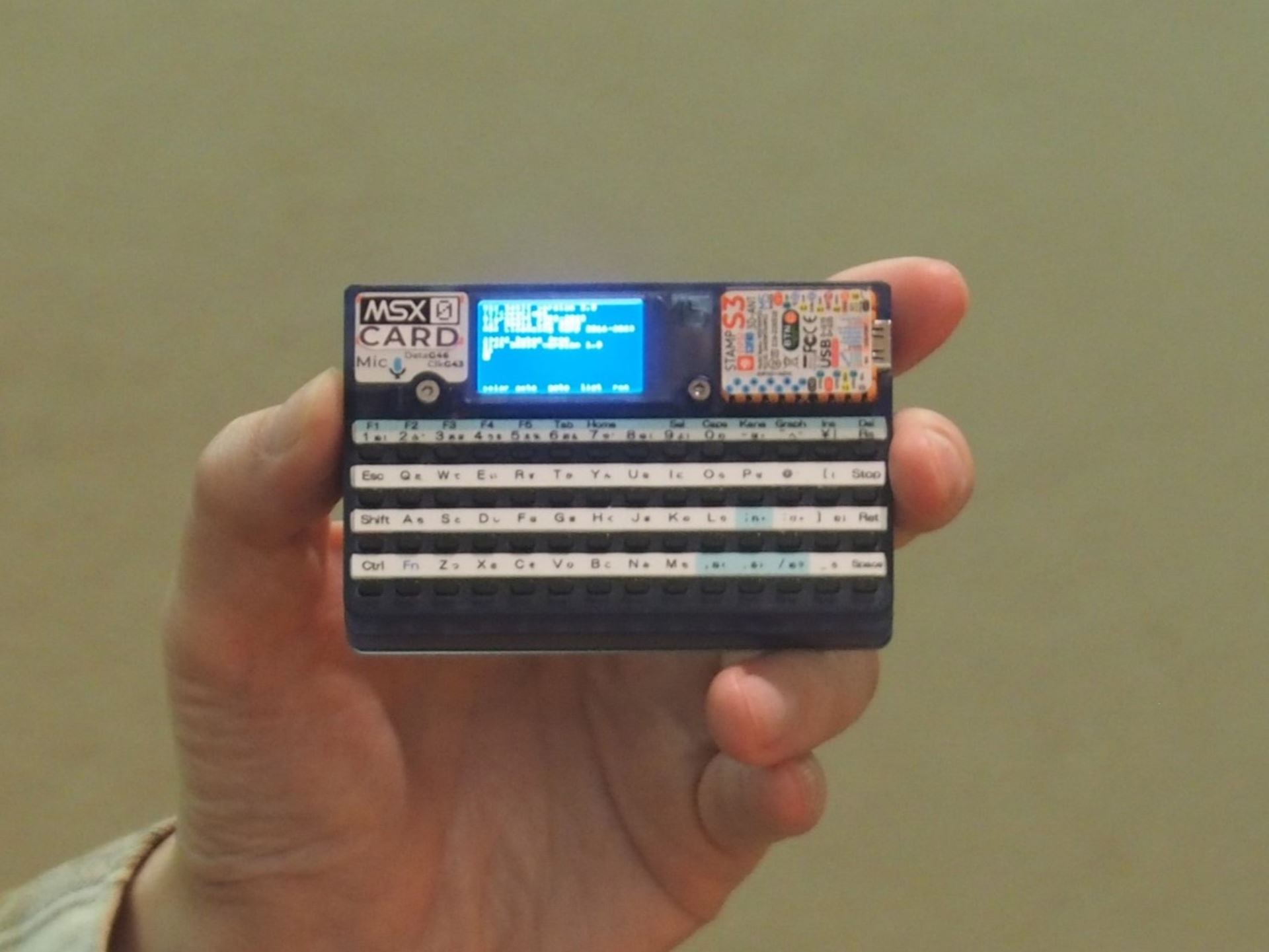 まだ世界で1台しかないMSX0 Card
