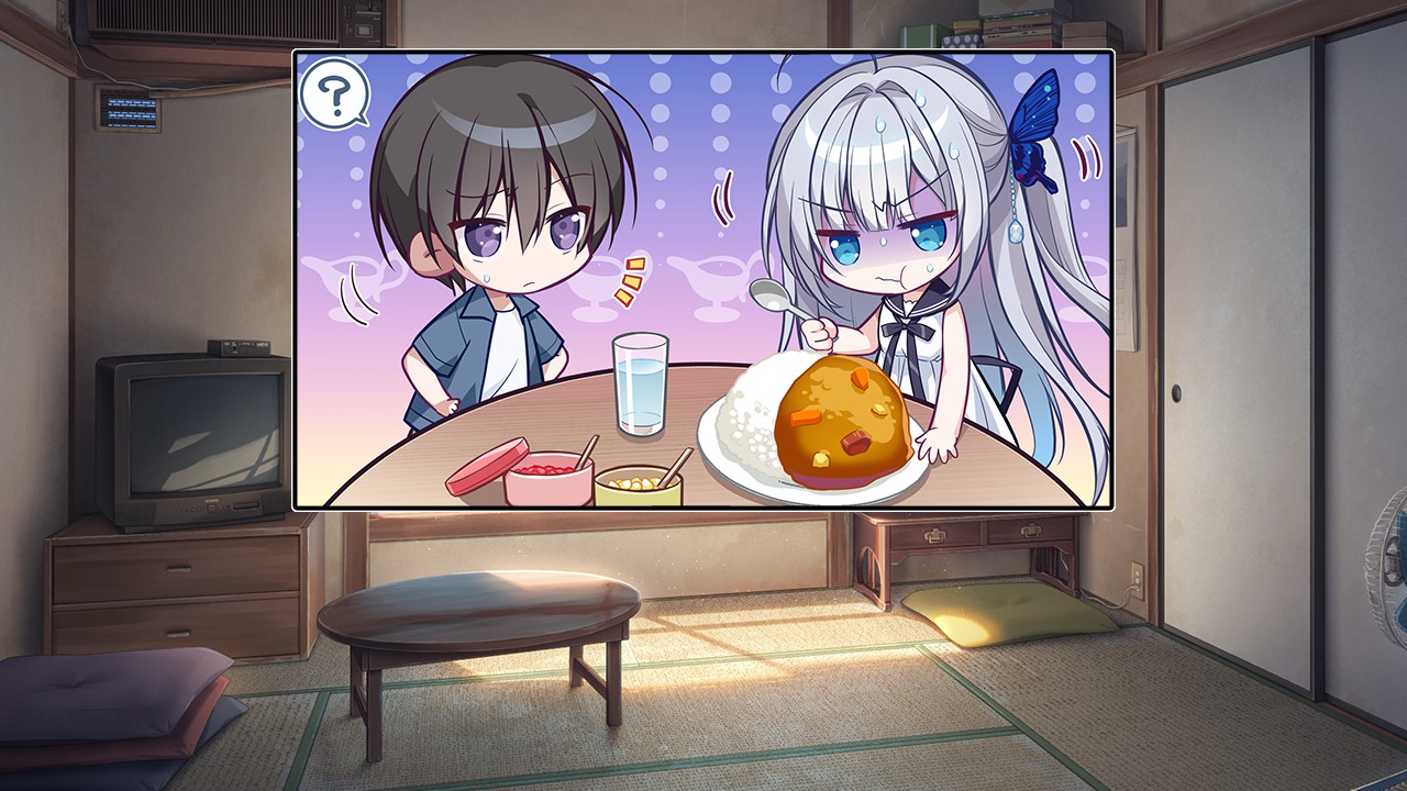 SDイラストに登場するギンカも等身低めでかわいい。カレーができ上がってご機嫌だったが……？