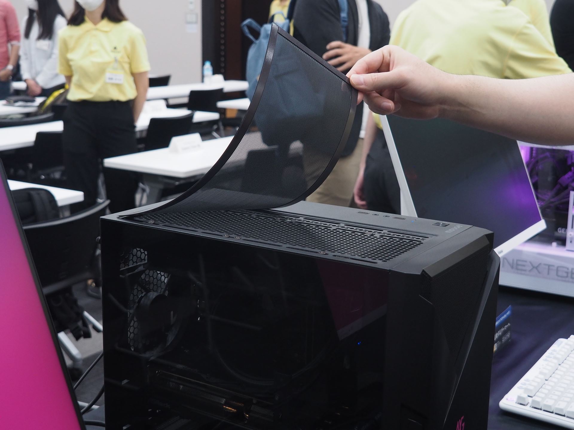 フィルターは簡単に取り外せる