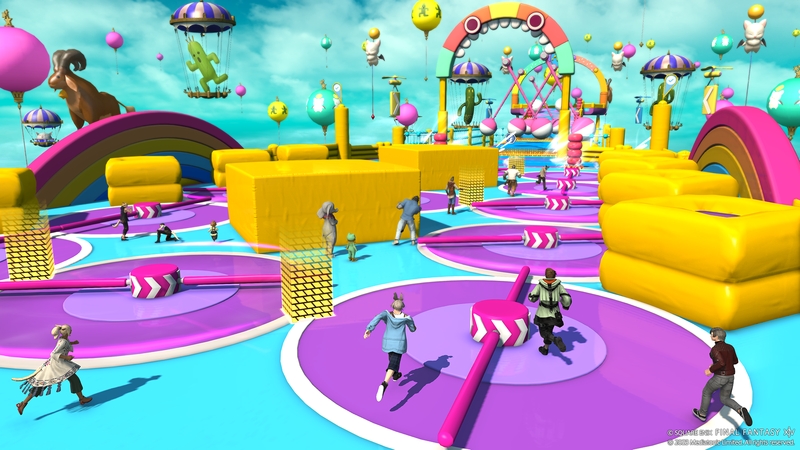 「Fall Guys」のステージが、かなりの再現度でゴールソーサーにやってくる