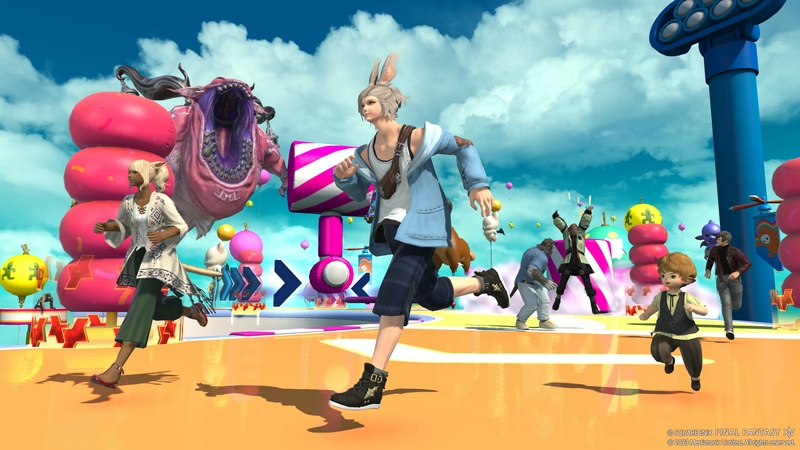 「Fall Guys」のステージが、かなりの再現度でゴールソーサーにやってくる