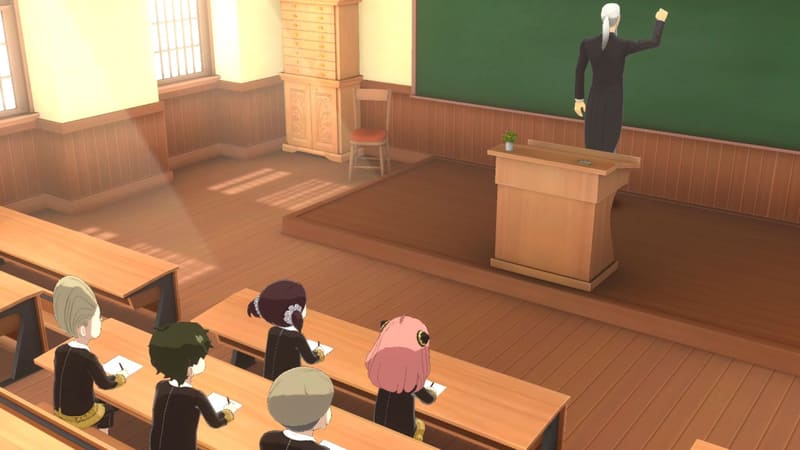 学校での様子。ヘンダーソン先生の授業を受けよう