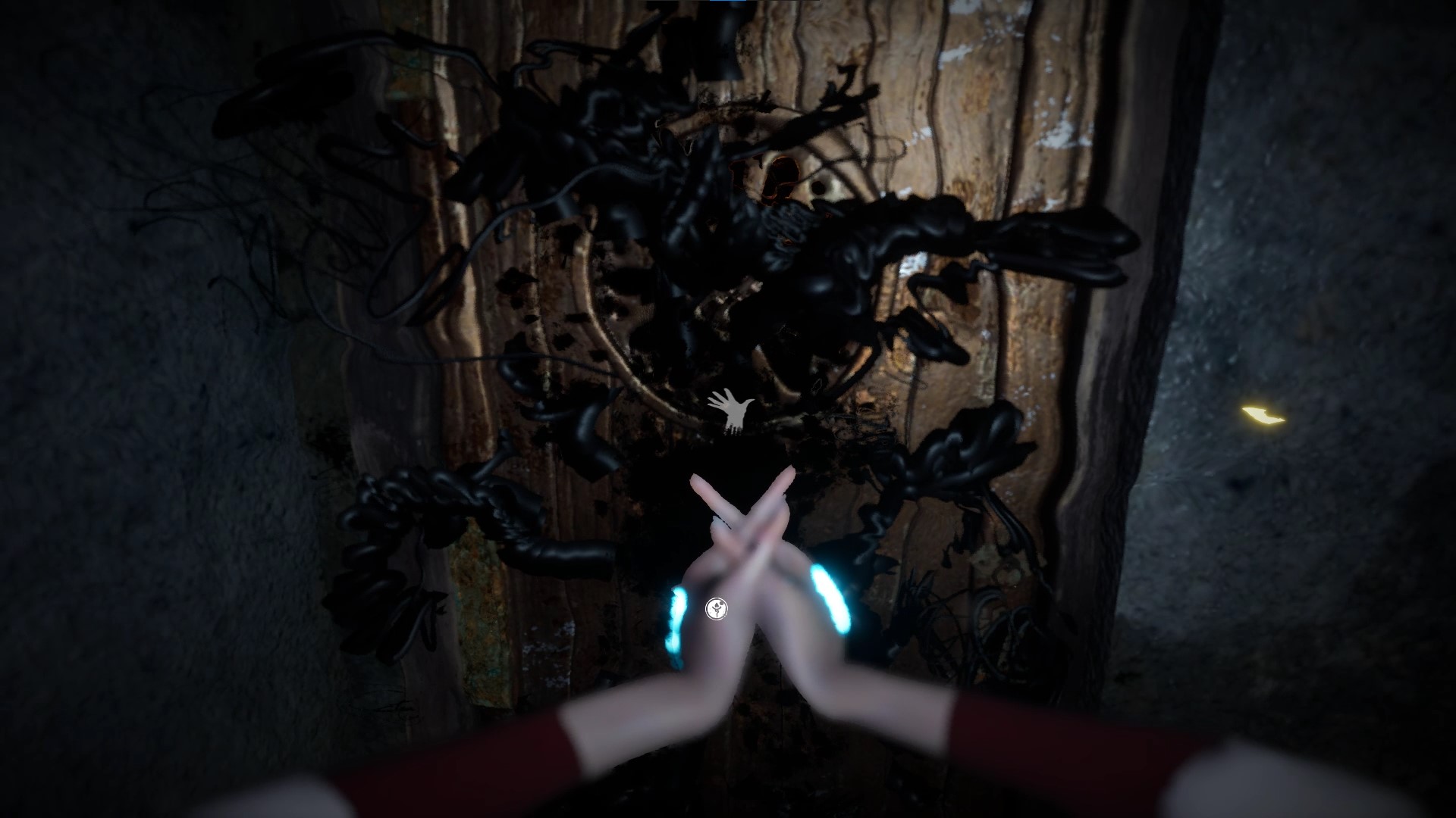 呪われている扉は浄化することで通行可能に