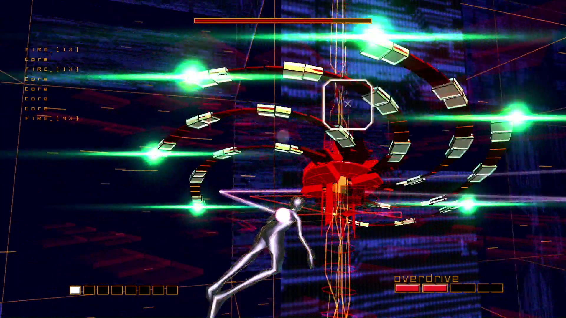 画像は全てPS4版「Rez Infinite」のもの。解像度やアスペクト比が変わっていること以外は基本的に「Rez」と画面構成は変わらない