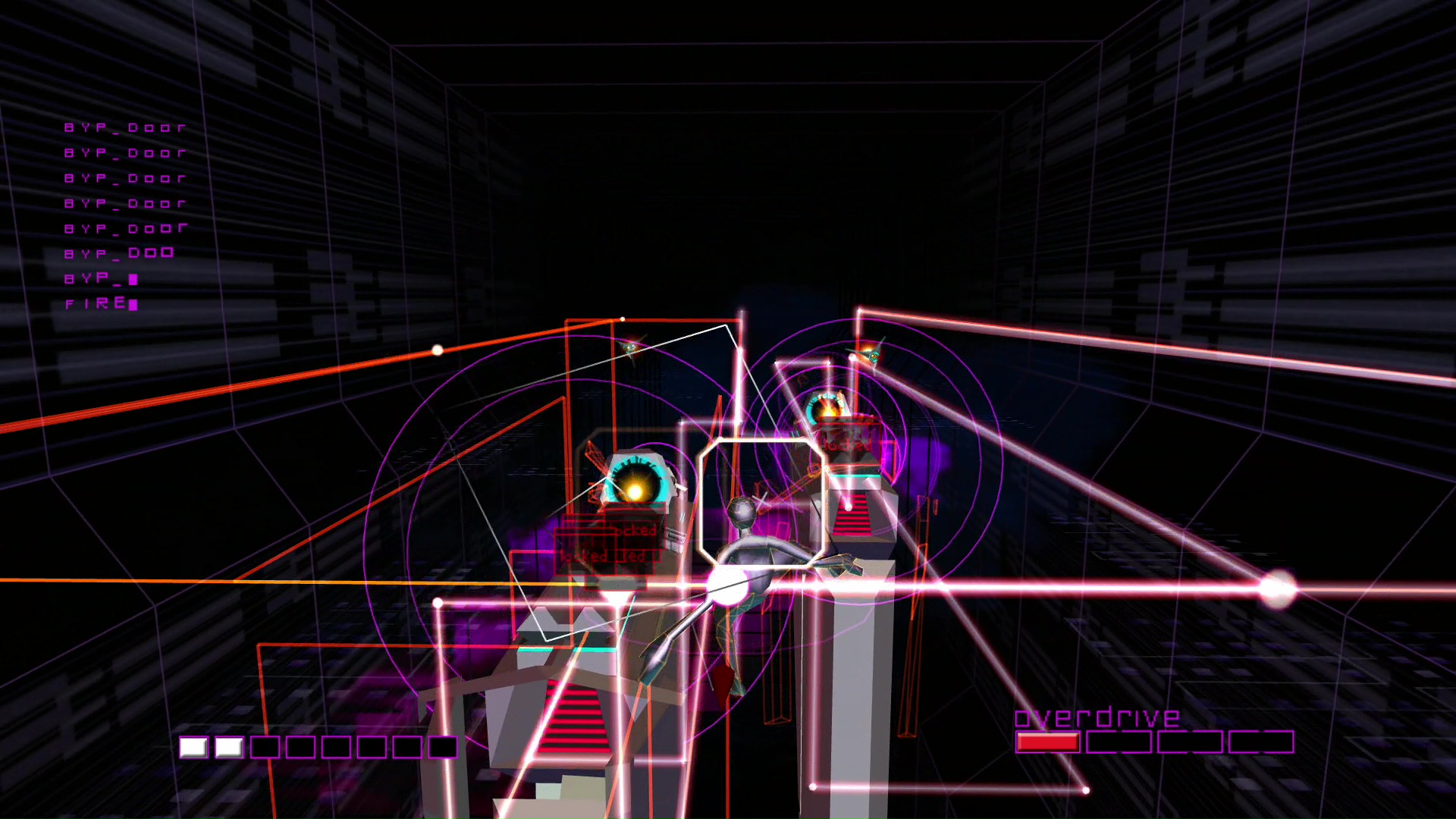 敵をロックして撃つと発生するエフェクトやサウンドが、プレイヤーの快感を増幅する