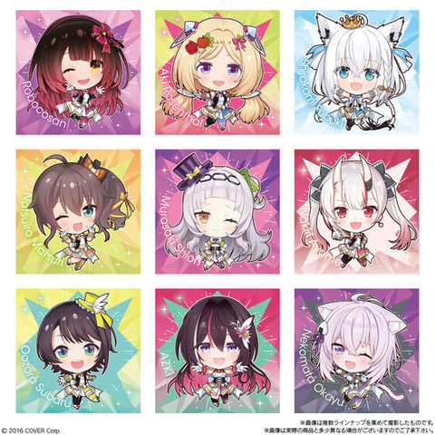アイドル衣装のホロメンがシールに！ 「イタジャガ ホロライブ vol.4