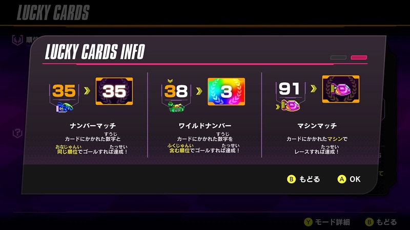 ミステリーカードにはいくつかの種類がある