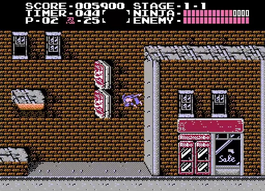 リュウが「壁蹴り多段ジャンプ」で移動中のモーションも実にカッコいい