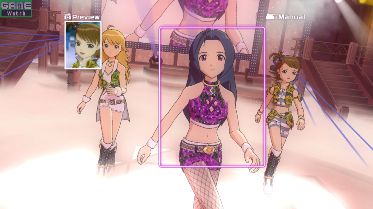 「L4U」では好きなキャラクターのPV撮影を楽しむこともできる。楽曲の歌詞ごとにカメラ位置も設定できるため、お気に入りの画像を収めやすい。音楽ゲームが得意でなくても、好きな「アイマス」のキャラクターを眺めて楽しめた